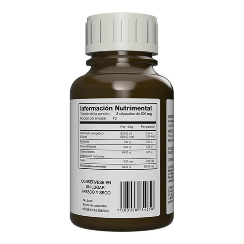 MLSA | 150 CAPS DE 500MG A BASE DE MELISSA - Imagen 2