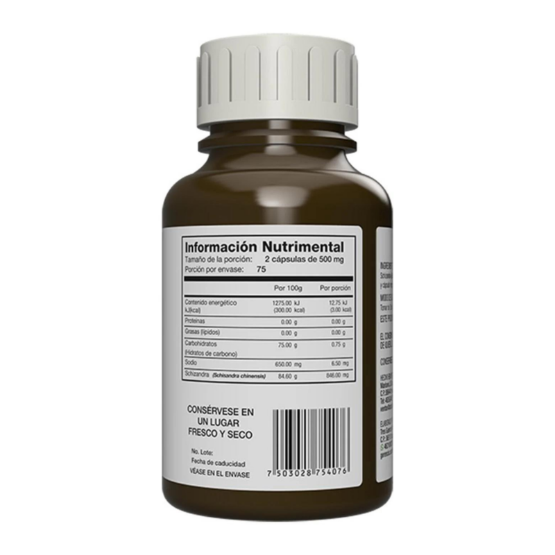 SHINR | 150 CAPS DE 500MG A BASE DE SCHIZANDRA - Imagen 2
