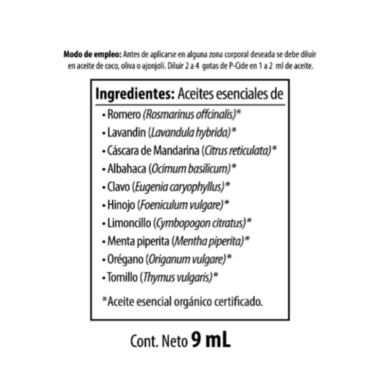 P-CIDE X 9 mL (ACEITES ESENCIALES) - Imagen 2