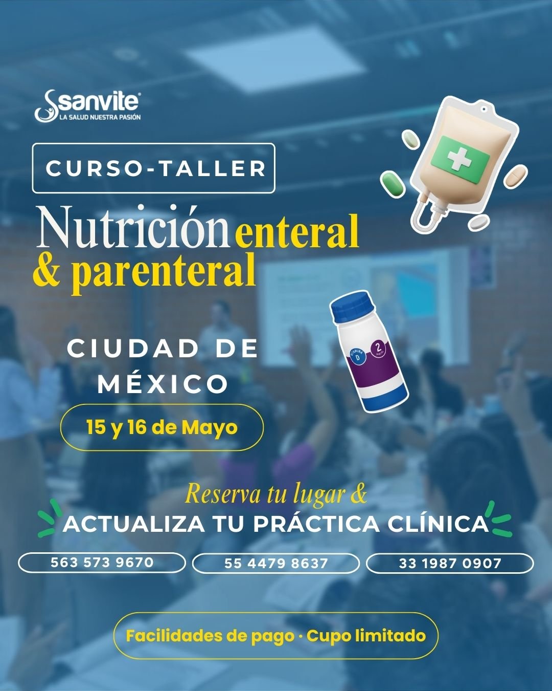 Curso Taller Nutrición Enteral y Parenteral CDMX 2026