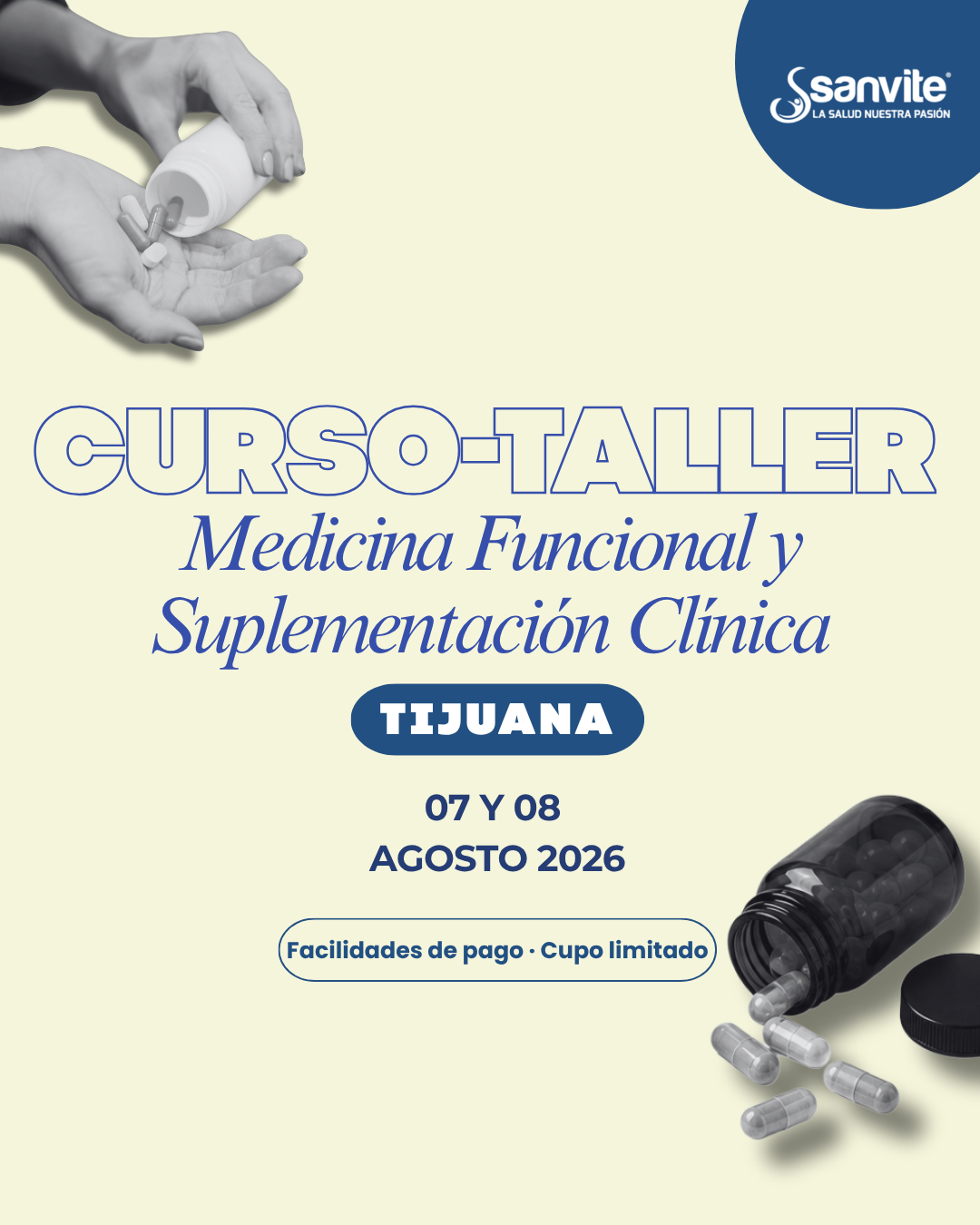 Curso Taller Medicina Funcional y Suplementación Clínica Tijuana 2026