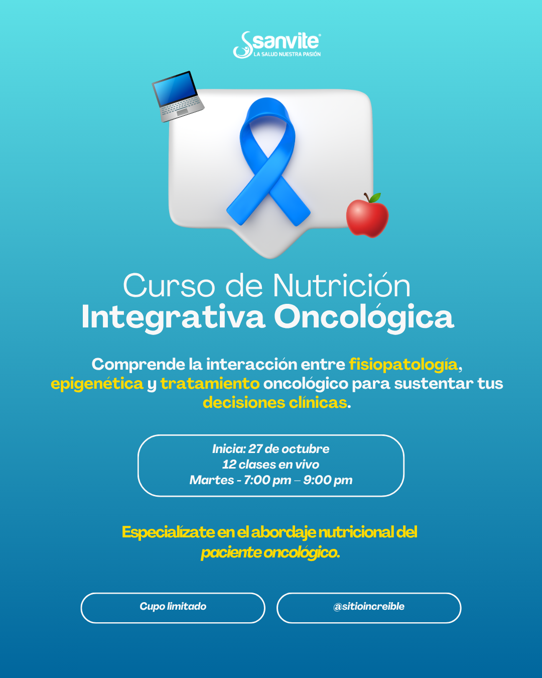 Curso Nutrición Integrativa Oncológica 2026